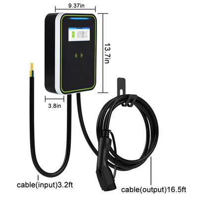 Wallbox AC EV Charger Gun Line With LCD Screen  32A  APP 7ke